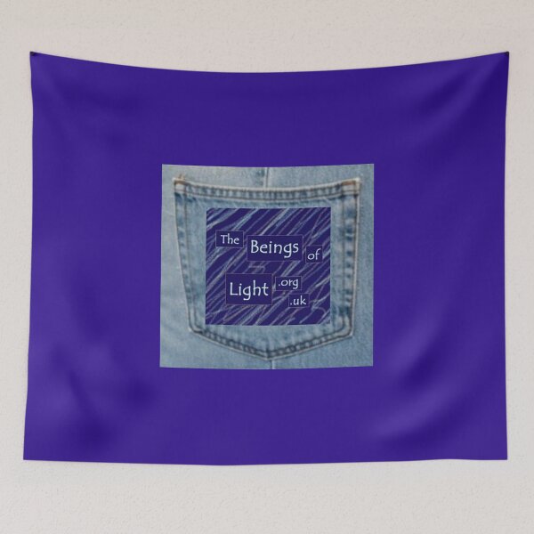 Item preview, Beings of Light Blue Denim Pocket Typography designed and sold by Julia Woodman.