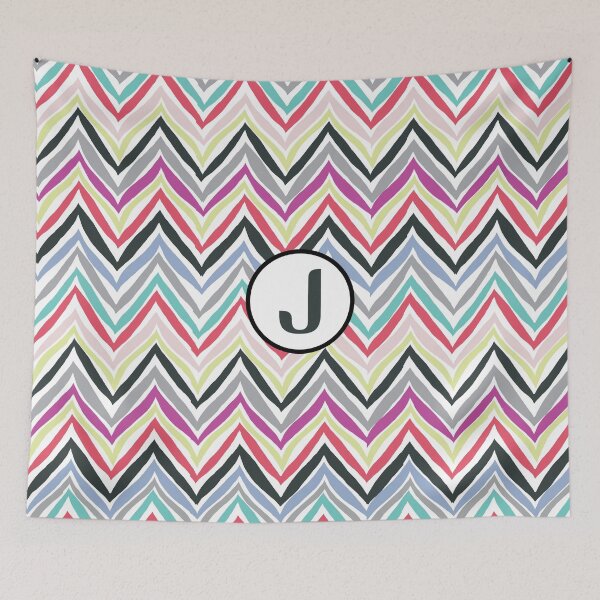 Item preview, J Chevrony designed and sold by MonogramMonkey.