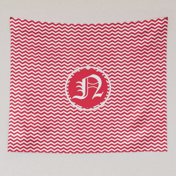 Item preview, Red N Chevron designed and sold by MonogramMonkey.