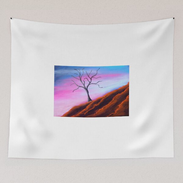 Item preview, Solitary Tree Pink Sky designed and sold by traceyeverart.