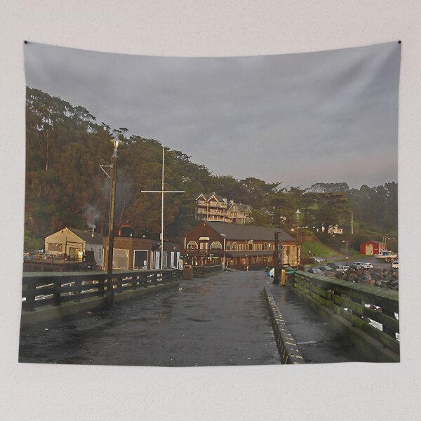 Item preview, Wharf at Point Arena designed and sold by Holly Werner.