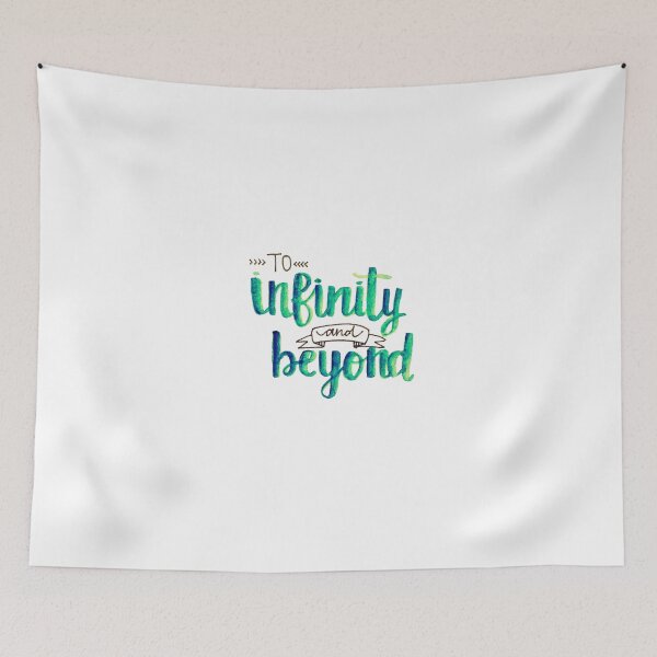 Item preview, "To Infinity and Beyond" Calligraphy (Blue & Green) designed and sold by Joey Lau.