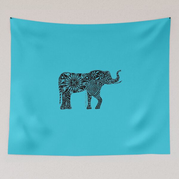 Item preview, Elephantine Doodles BW designed and sold by Jennifer Willson.