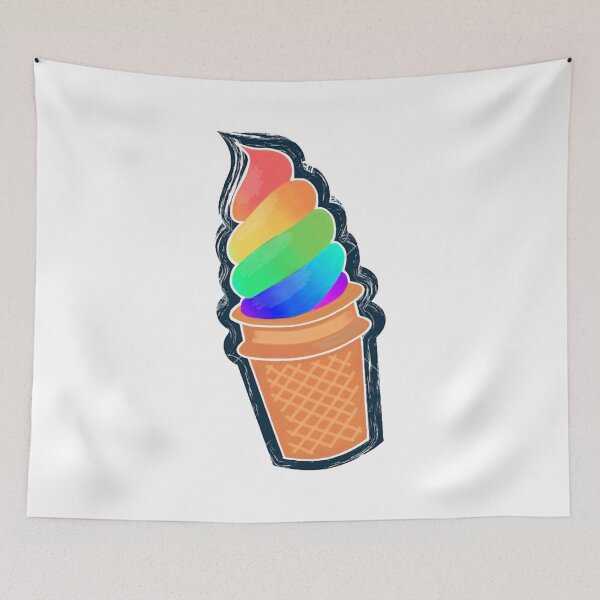 Item preview, rainbow ice cream  designed and sold by emmxx.