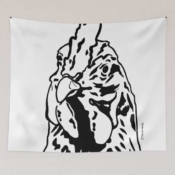Item preview, Black and White Alberta Chicken by JTownsend designed and sold by Jay Townsend.