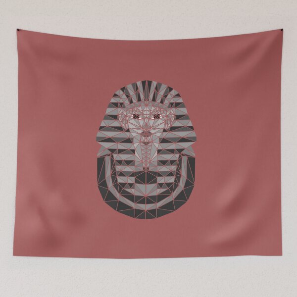 Item preview, Geometric Tutankhamun in grey designed and sold by Toby Shepherd.