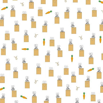 Artwork thumbnail, Bunny Rabbit Pattern by Running-Duck