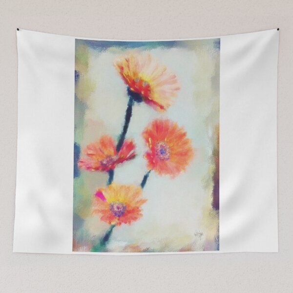 Item preview, Colorful Orange Zinnias designed and sold by Lois  Bryan.