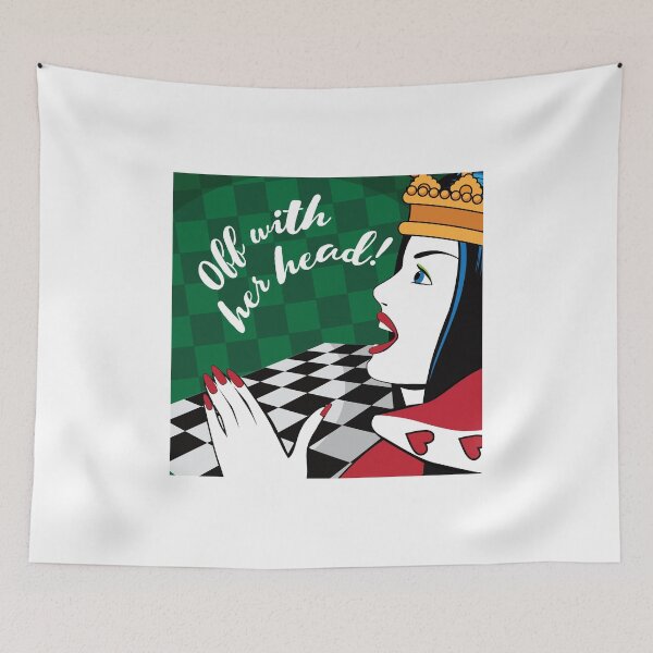 Item preview, Alice in Wonderland Queen of Hearts yells off with her head designed and sold by La Cartoonista.