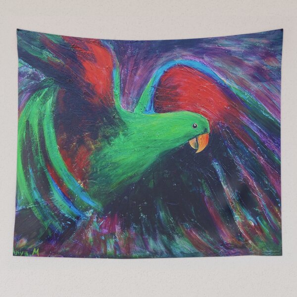 Item preview, Eclectus parrot designed and sold by Anyamacleod.