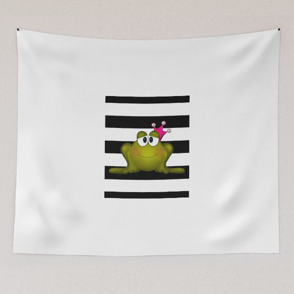 Item preview, Frog Princess Queen Black White designed and sold by BeachBumFamily.