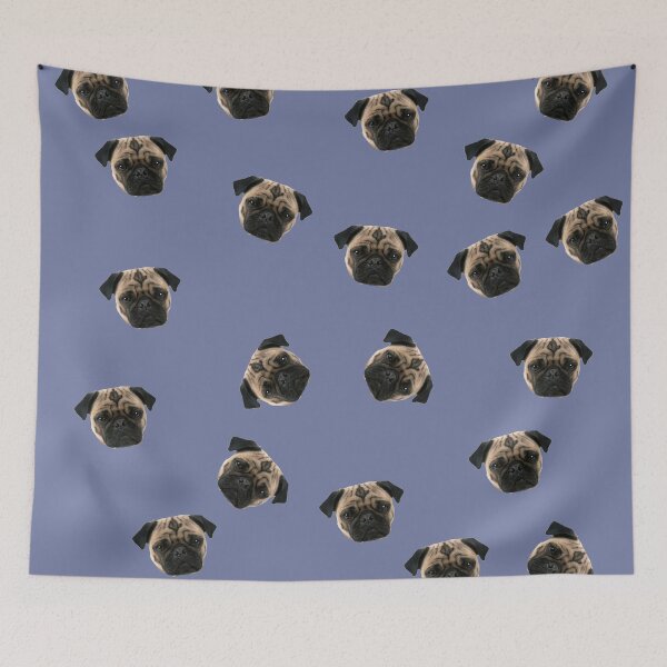 Item preview, bulldog Hot Now Pug Throw designed and sold by winifredweiss.