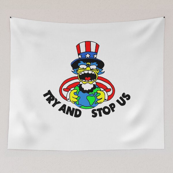 Item preview, Try and Stop Us T-Shirt - Funny American Cartoon Uncle Sam designed and sold by Yipptee Shirts.