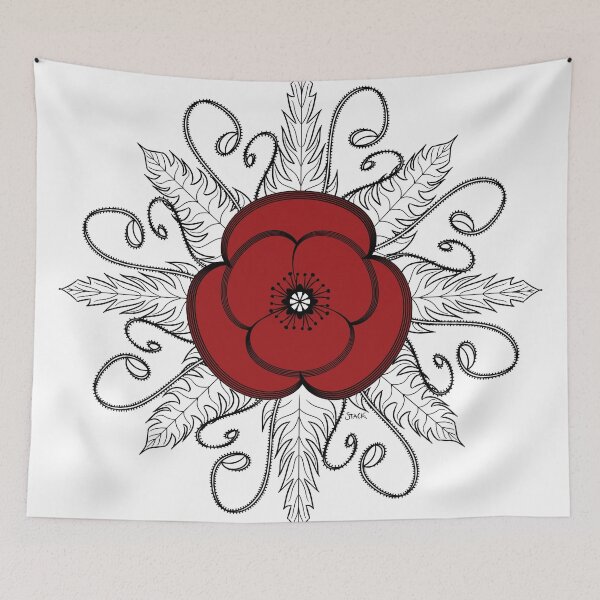Item preview, Red ANZAC Poppy designed and sold by Stack.