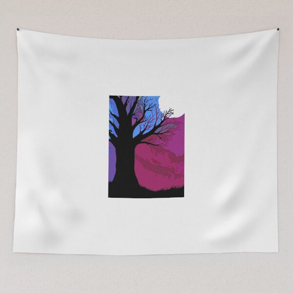 Item preview, Colorful Abstract Moon Lit Tree designed and sold by adriturner.