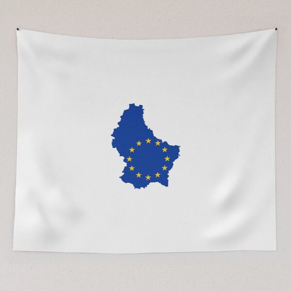 Item preview, European Union Flag Map of Luxembourg designed and sold by abbeyz71.
