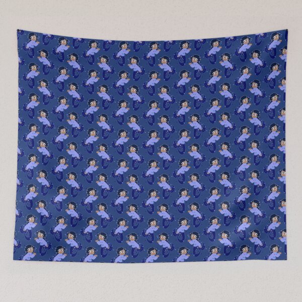 Item preview, Star Mermaid Blue Pattern designed and sold by SaradaBoru.