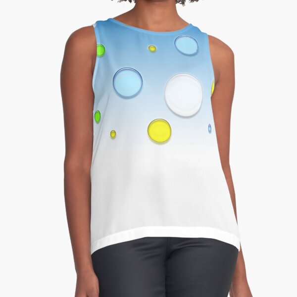 flying balls babyblue Ärmelloses Top