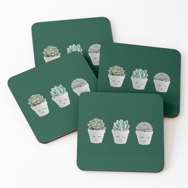Item preview, Three Smiling Succulents designed and sold by amarie98.