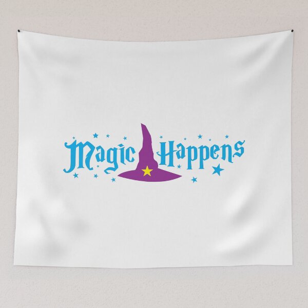 Item preview, Magic Happens with witches hat designed and sold by jazzydevil.