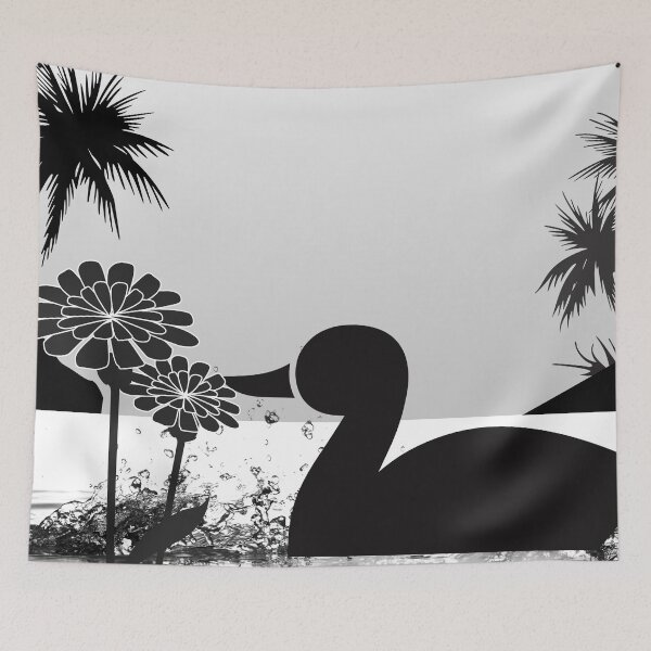 Item preview, Duck Sihouette Romance Black & White designed and sold by TastefulDesigns.