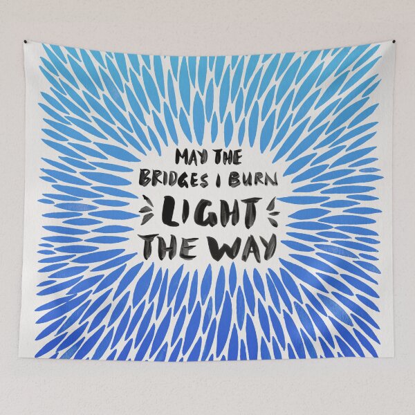 Item preview, Bridges Burned – Blue Ombré designed and sold by Cat Coquillette.