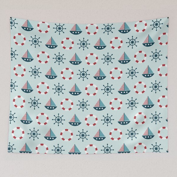 Item preview, Nautical Elements Pattern designed and sold by TastefulDesigns.