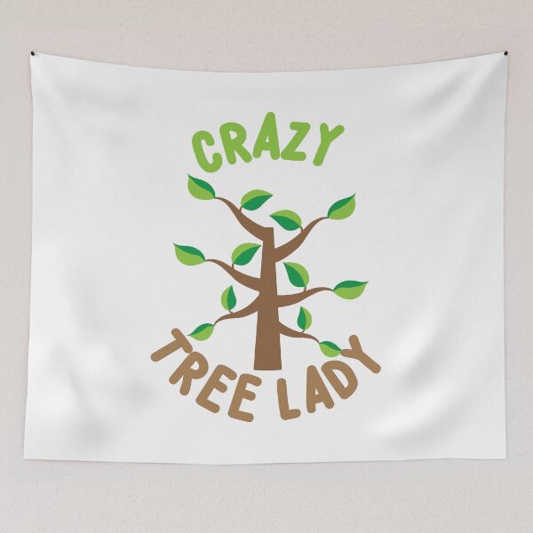 Item preview, Crazy Tree lady (circle) designed and sold by jazzydevil.