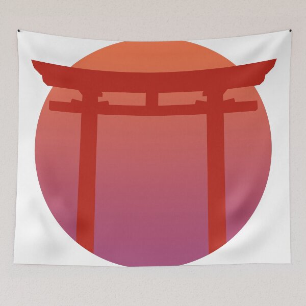 Item preview, Puerta roja japonesa de Torri - Puesta del sol - Zen - Mínima japonesa - Puerta religiosa - Calma designed and sold by DylanJaimz.