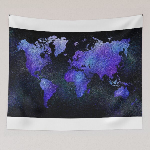 Item preview, Mappodevorio V3 - abstract world map designed and sold by Cersatti.