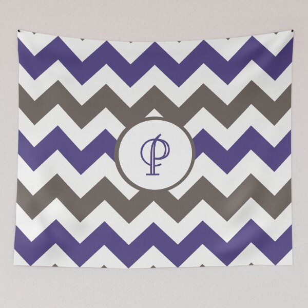 Item preview, Purple Chevron P designed and sold by MonogramMonkey.