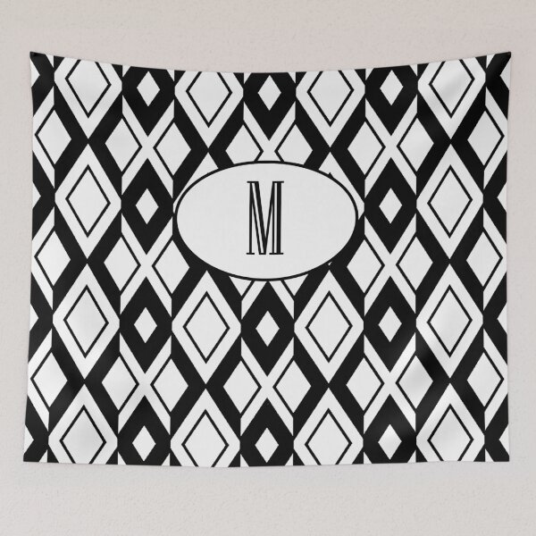 Item preview, M Diamonds designed and sold by MonogramMonkey.