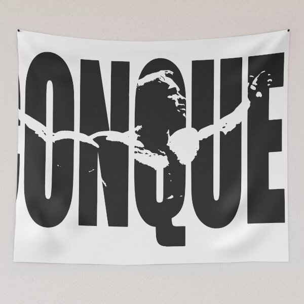 Item preview, CONQUER (Arnold Iconic Black) designed and sold by ilovearnie.