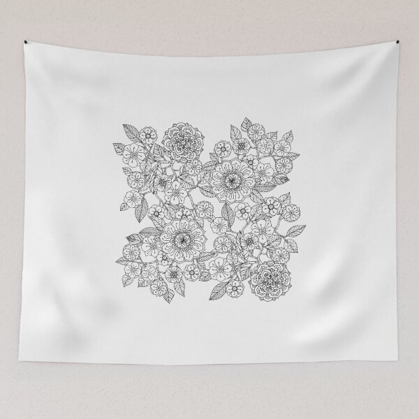 Item preview, Floral Monochrome  designed and sold by rosemaryalbo.