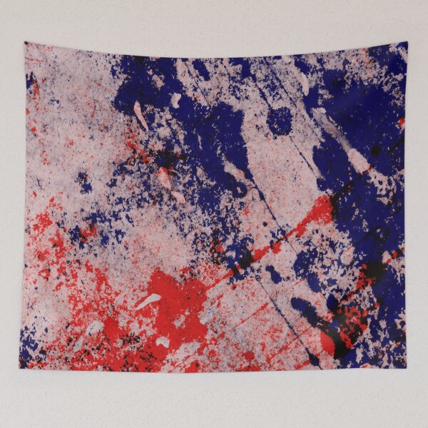 Item preview, Hot And Cold - Textured Abstract In Blue And Red designed and sold by Printpix.