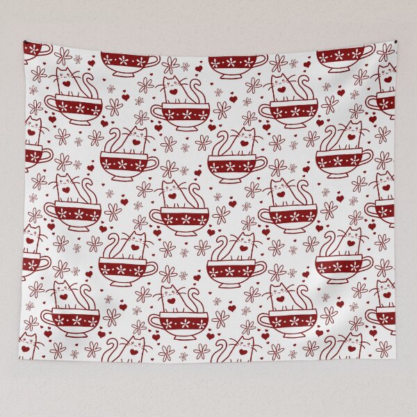 Item preview, Teacup Cat Pattern designed and sold by SaradaBoru.