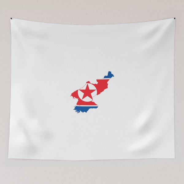 Item preview, Flag Map of North Korea  designed and sold by abbeyz71.