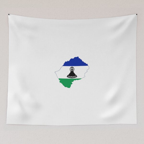 Item preview, Flag Map of Lesotho  designed and sold by abbeyz71.