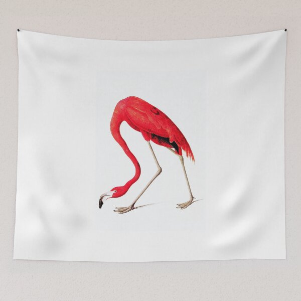 Item preview, Red flamingo on white, from the drawings of John James Audubon designed and sold by aapshop.