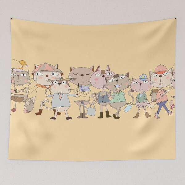 Item preview, Cartoon Pets Whimsical Cats designed and sold by peacockcards.