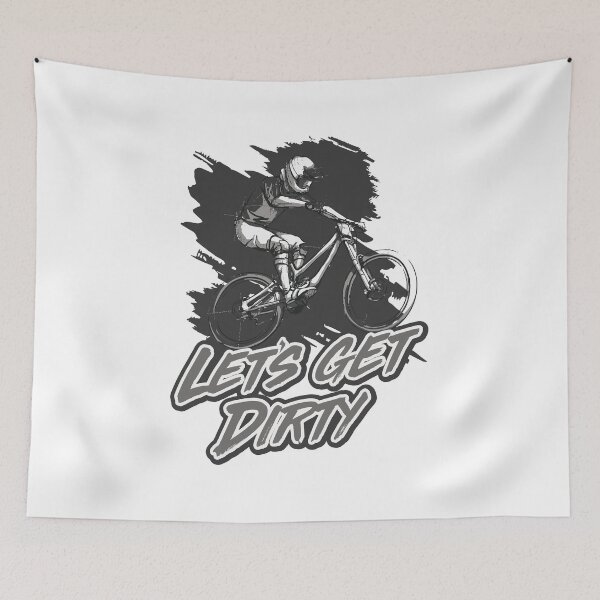 Item preview, Mountain biking - Let's get dirty designed and sold by Mohja-Design.