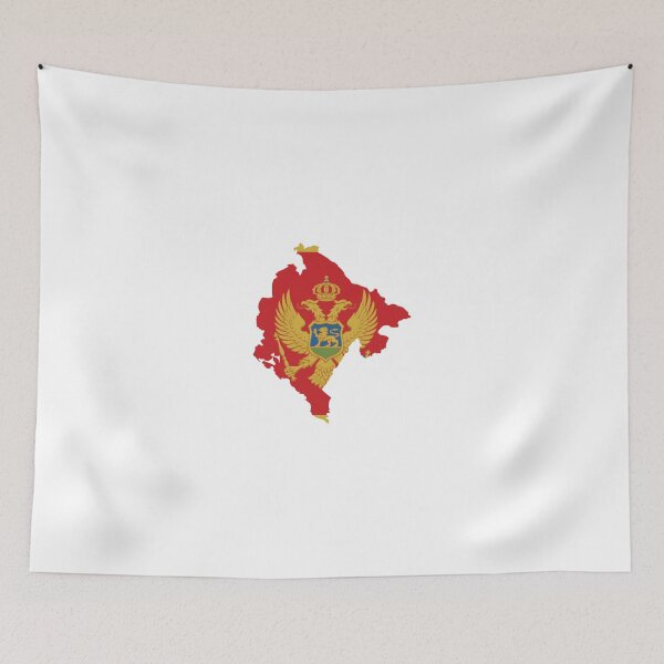 Item preview, Flag Map of Montenegro  designed and sold by abbeyz71.