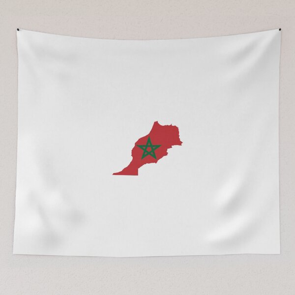 Item preview, Flag Map of Morocco  designed and sold by abbeyz71.