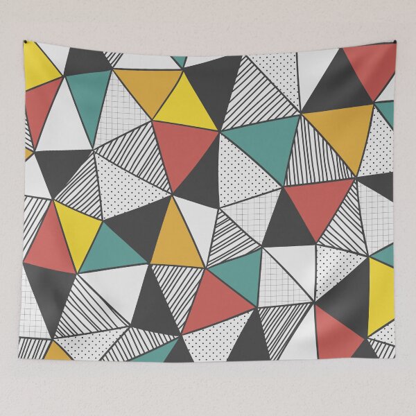 Item preview, Colorful Geometric Triangles Pattern designed and sold by TastefulDesigns.