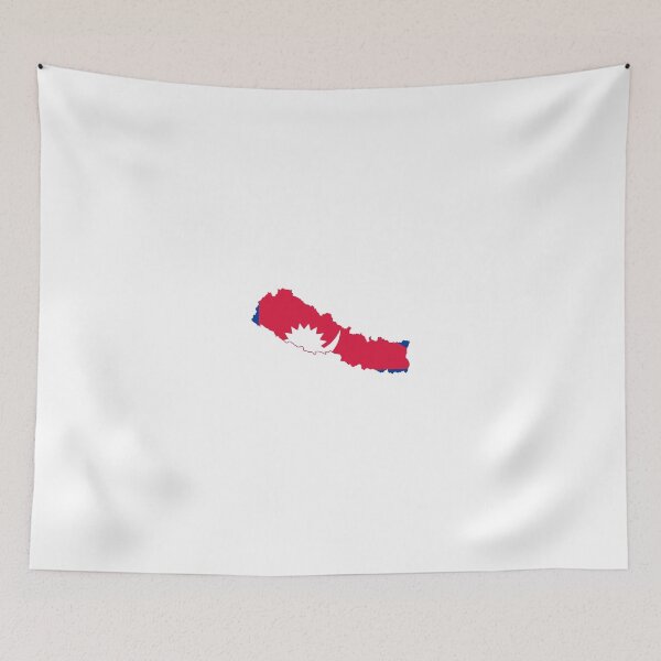 Item preview, Flag Map of Nepal  designed and sold by abbeyz71.