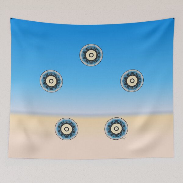 Item preview, Desert Shine ~ Peaceful Yellow and Blue designed and sold by TraceyLeeCreate.