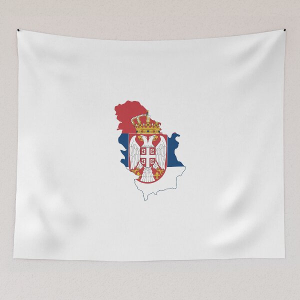 Item preview, Flag Map of Serbia  designed and sold by abbeyz71.