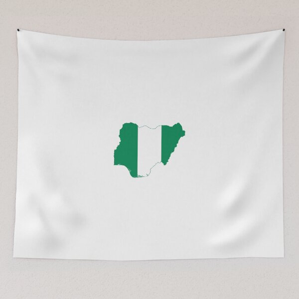 Item preview, Flag Map of Nigeria  designed and sold by abbeyz71.