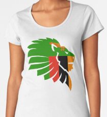 Sambia Flagge Geschenk Premium Rundhals-Shirt