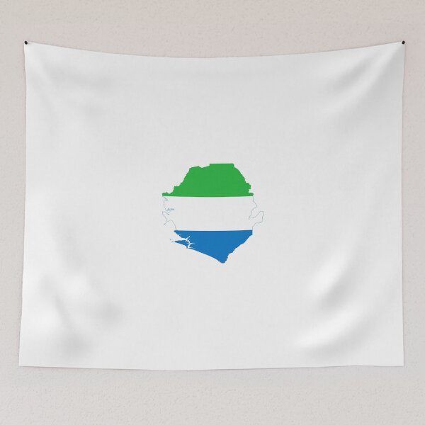 Item preview, Flag Map of Sierra Leone  designed and sold by abbeyz71.